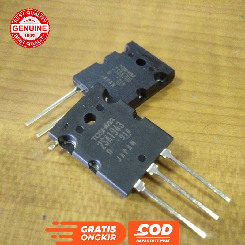 TRANSISTOR FINAL 2SA1943 2SC5200 1 SET A1943 C5200 LOT 914 ORIGINAL TOSHIBA