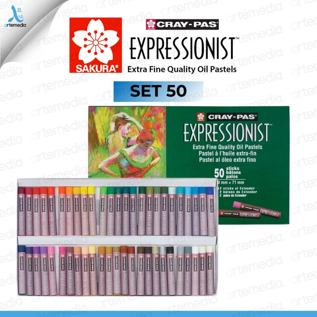 

Sakura Cray-Pas Expressionist Set 50 Color Oil Pastel Crayon