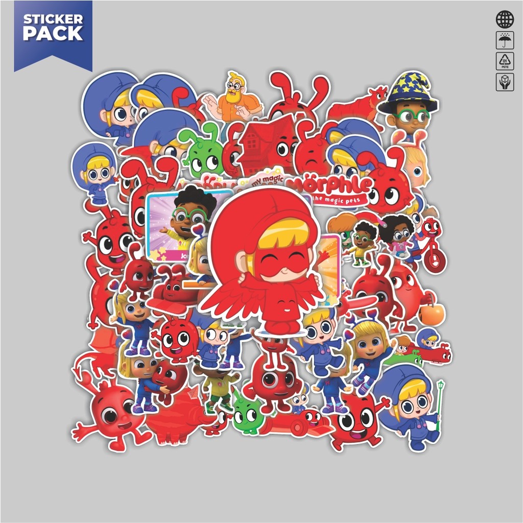 

[100PCS]Stiker Pack Stiker My Magic Pet Morphle Cartoon Aesthetic Vinyl Anti Air Dekorasi Sticker Laptop Buku Journal Koper Helm Casing HP Gitar Helm Skateboard