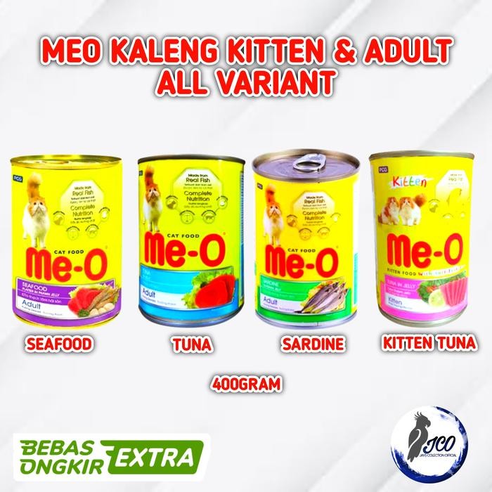 MEO KALENG 400GR MAKANAN KUCING BASAH ME-O KALENG MEO WET FOOD