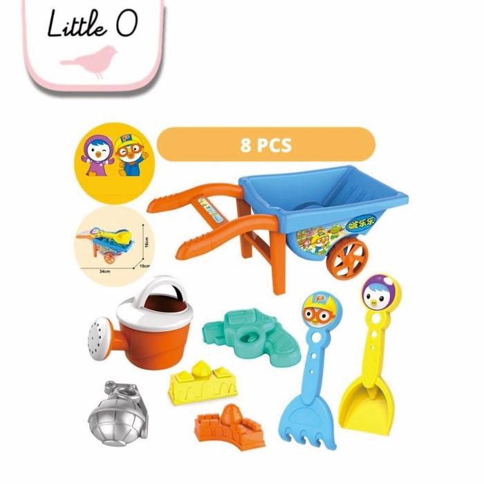 LILLO BEBE Mainan Pasir Anak PREMIUM Poro Mainan Anak 2E9 Mainan Pasir - Pororo Barrow