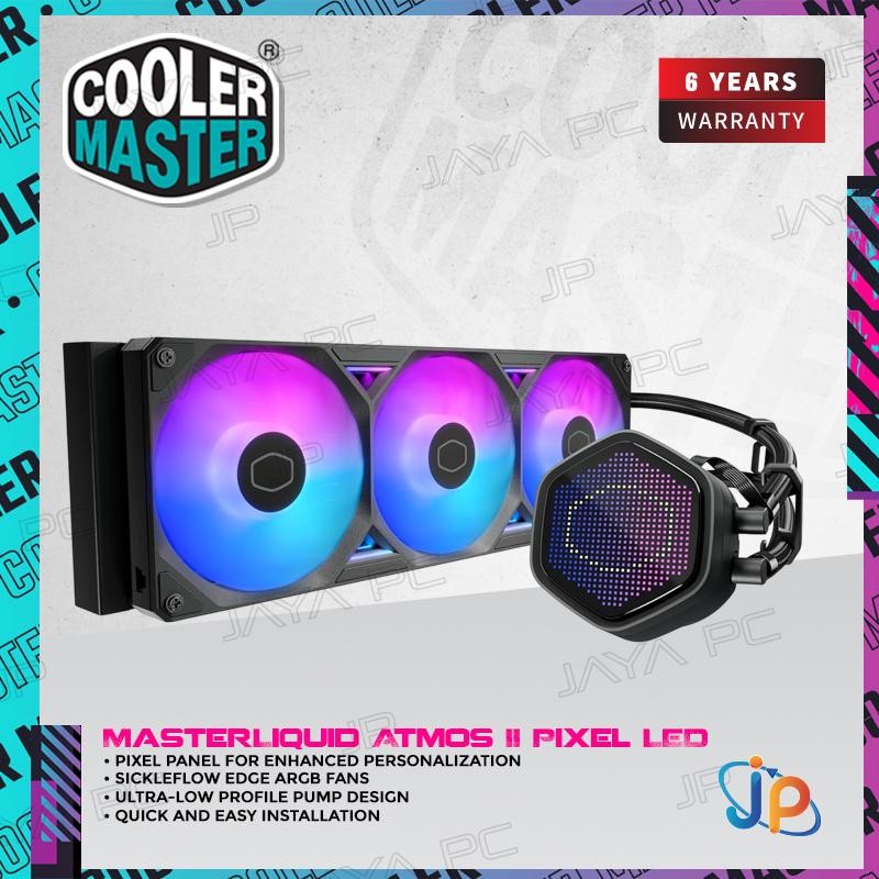 Cooler Master MasterLiquid Atmos II 360 ARGB - CPU AIO Liquid Cooler Fan 360mm with Pixel LED Displa