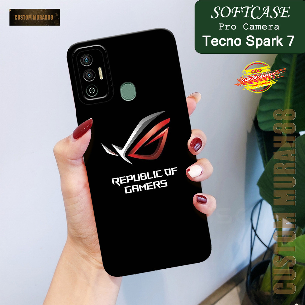 Case Tecno Spark 7 Terbaru - Fashion Case GAMING - Casing Hp Tecno Spark 7 - Softcase Pro Camera Tec