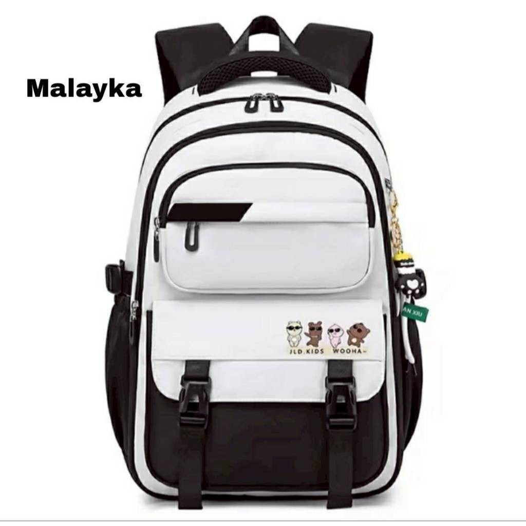 [DAILYBAG] - TAS RANSEL BACKPACK SOL TAS SEKOLAH ANAK DAN REMAJA tas pink korean style Jld Wooha Tas