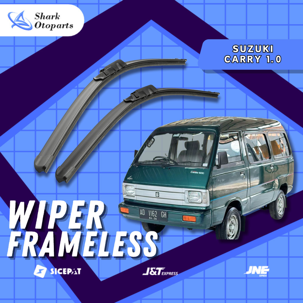Wiper Mobil CARRY 1.0 Model Frameless 1 SET Wiper Blade Kaca Depan Mobil - W101