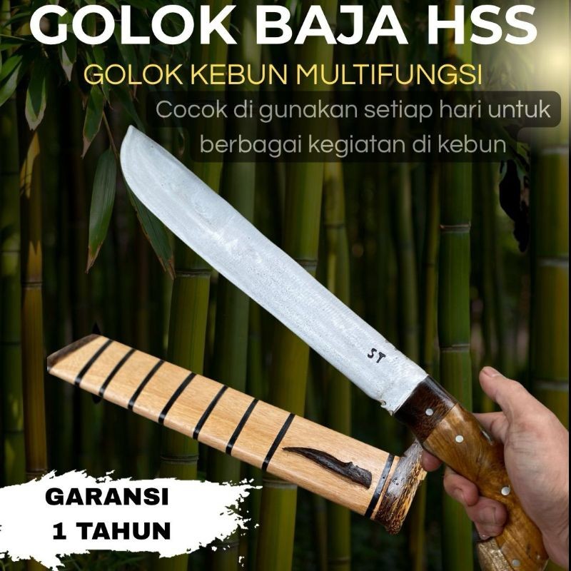 GOLOK KEBUN GOLOK  TEBAS  BAMBU DAN  Kayu  Full Sipuh Sipuh