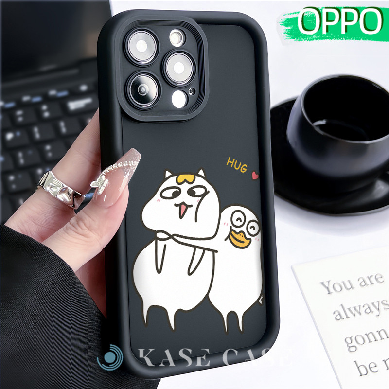 Lucu Duck Silicone SoftCase OPPO A18 A16 A15 A3s A5S A60 A17 A17K A54 A53 A12 A58 A31 A1K A77s Soft 