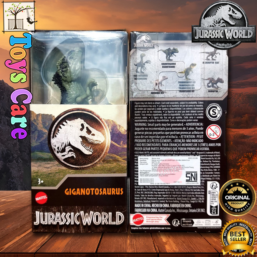 Mattel Jurassic World Giganotosaurus Figure Dinosaurus Mini Original