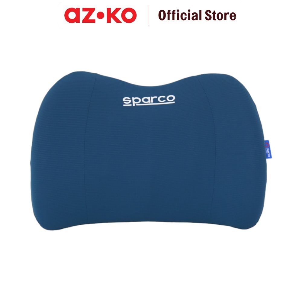 AZKO Sparco Bantal Pinggang Mobil Spandex - Biru Bantal Pijat Neck Pillow Massage Cushion Bantal Leh