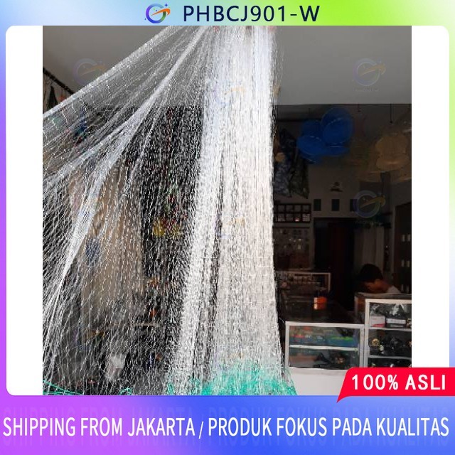 Jaring Ikan Siap Pakai 3 Lapis Tinggi 1m Panjang 20m Jaring Ikan Murah Jaring Ikan Bentang Jaring Ka