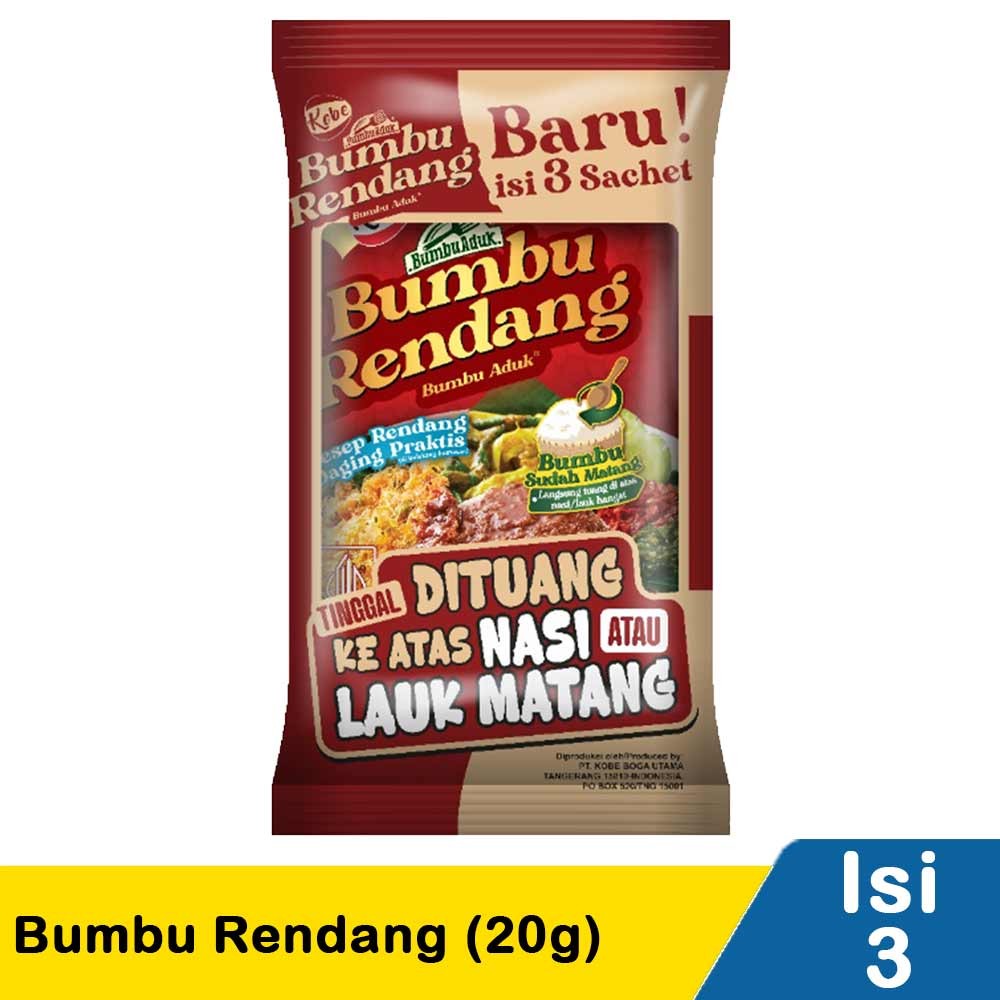 KOBE BUMBU RENDANG  3x20g