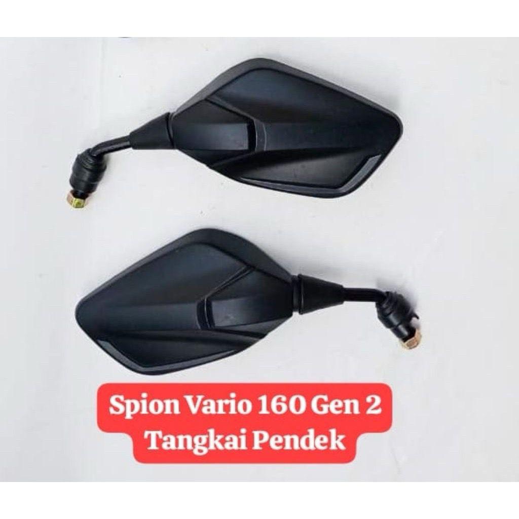 PROMO Kaca Spion Vario Gen 160 Gagang Hitam Spion Vario 160 Gagang Pendek Drat Honda Spion Model Var