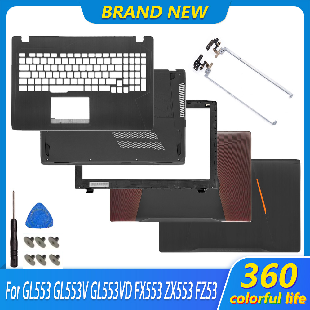 New Case For GL553 GL553V GL553VD FX553 ZX553 FZ53 FX53 KX53 LCD Screen Back Cover Front Bezel Palmr