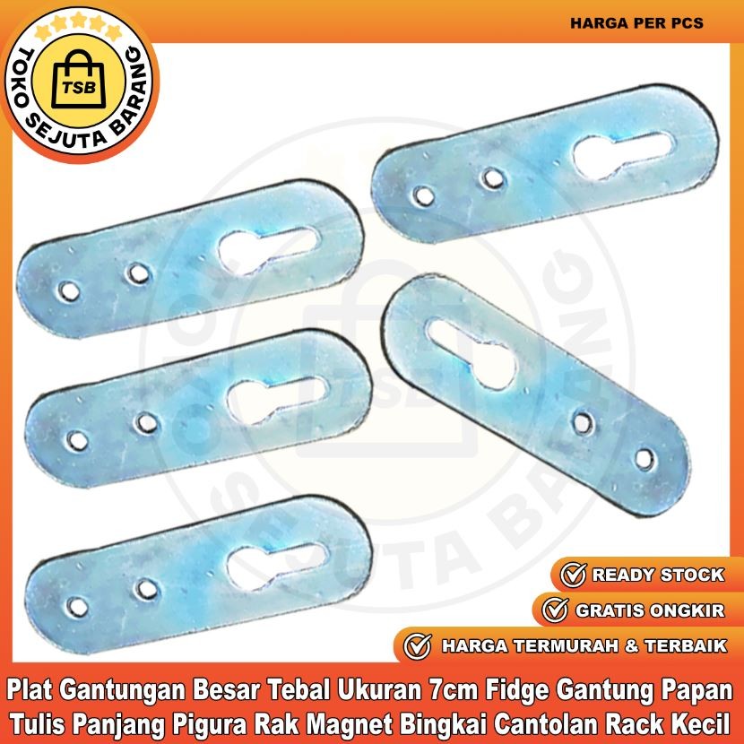 Plat Gantungan Besar Tebal Ukuran 7cm Fidge Gantung Papan Tulis Panjang Pigura Rak Magnet Bingkai Ca