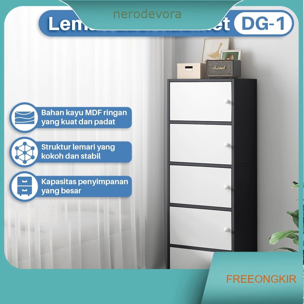 Lemari Susun - Lemari Kayu - Lemari Laci - Lemari Kecil Minimalis - Lemari Pakaian Kayu