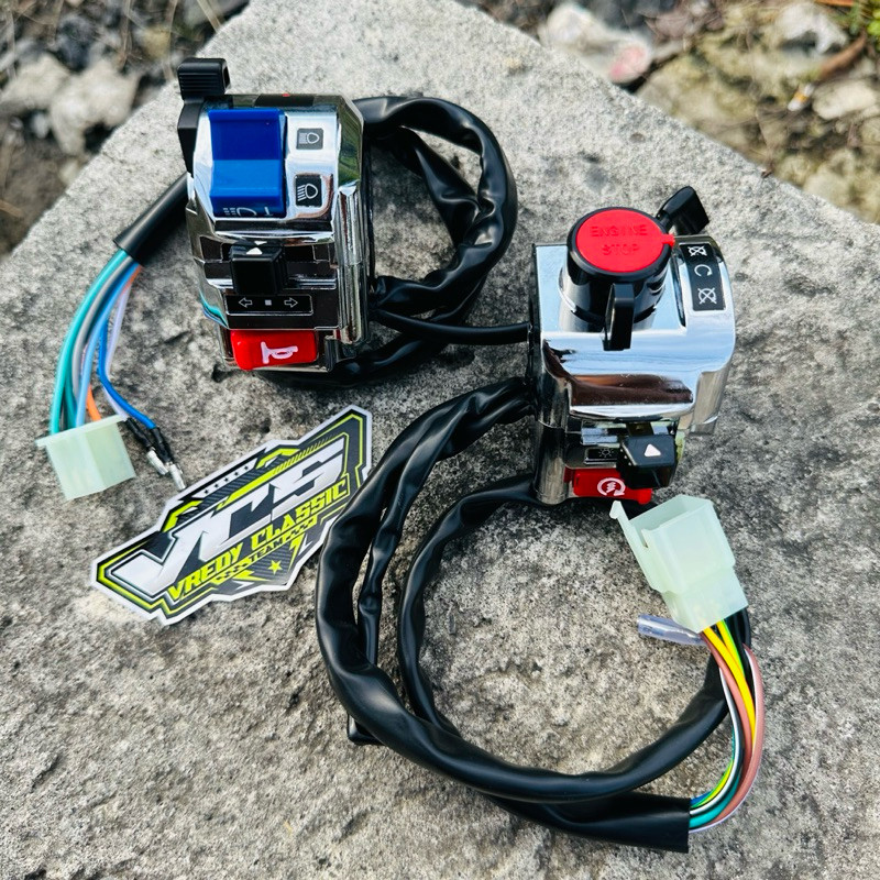 holder saklar motor universal BESI CROM holder kanan kiri CROM besi VIETNAM  universal semua motor