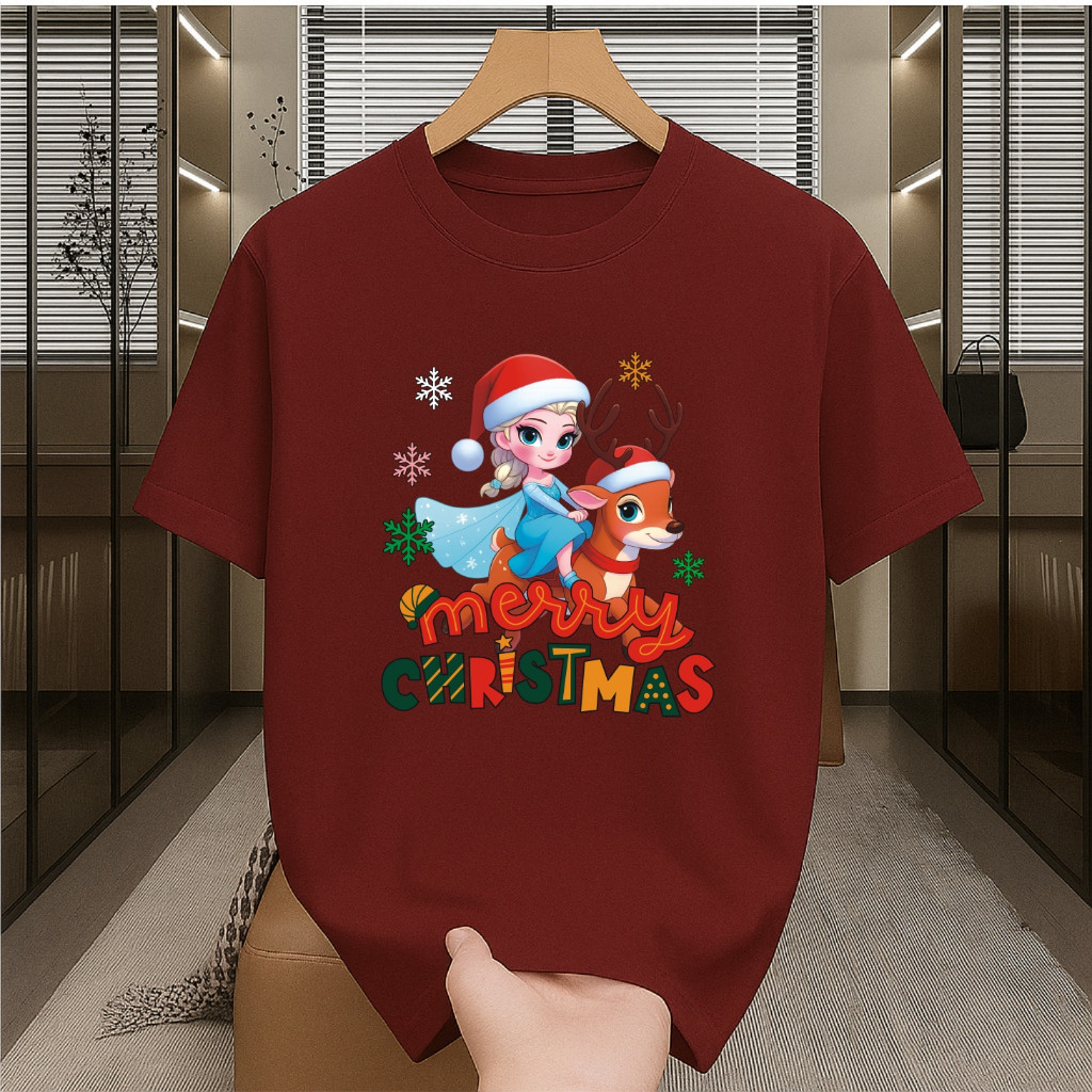 Xv Kaos Natal Anak Sampai Dewasa Pria Wanita Kaos Natal keluarga couple set Baju Natal couple Kaos N