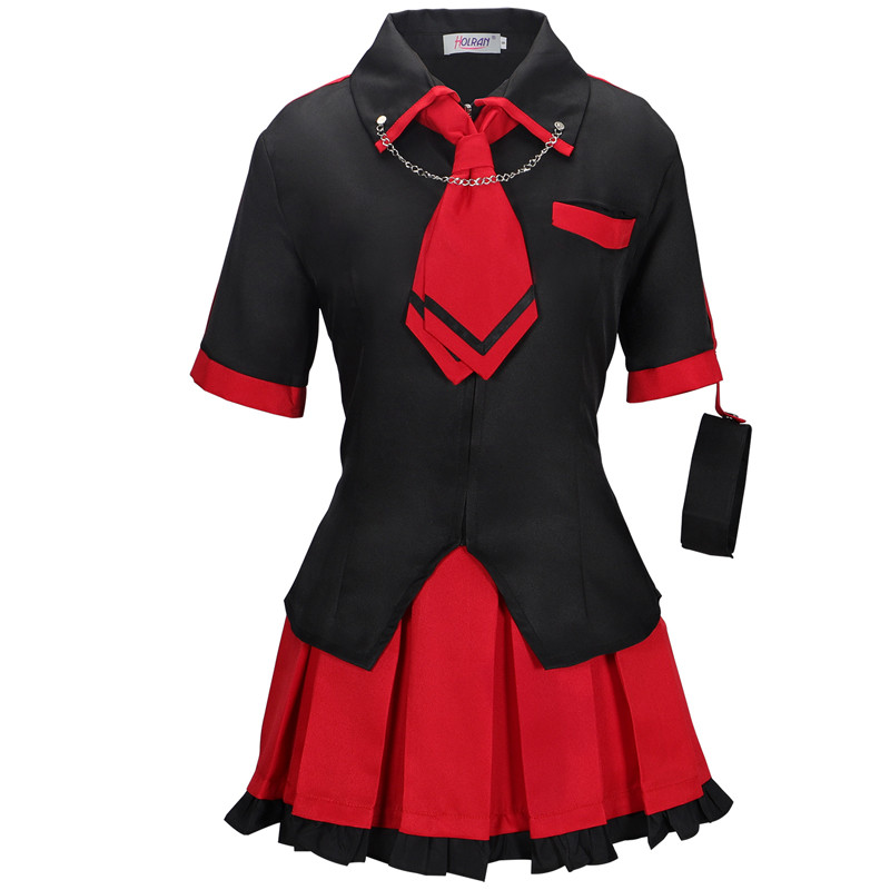 Anime Blood C Kisaragi Saya Cosplay Costume Dress Shirt Tie whole set Hot Sale Uniform Halloween par