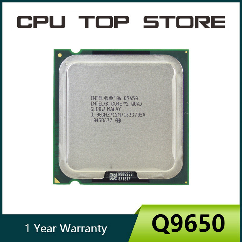 Intel Core 2 Quad Q9650 SLB8W 3.0GHz 12MB 1333MHz LGA 775 Processor cpu