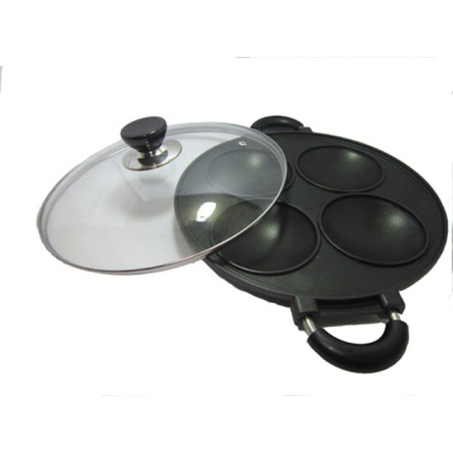 JANGANLIRIK Cetakan Serabi 4 Lubang Anti Lengket Teflon