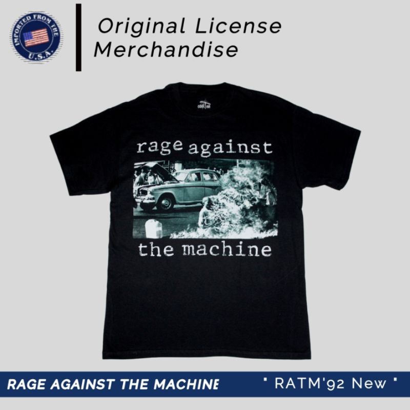 (COD) Rage Against The Machine Kaos T-shirt band Music Original Official LICENSED Merchandise RATM O