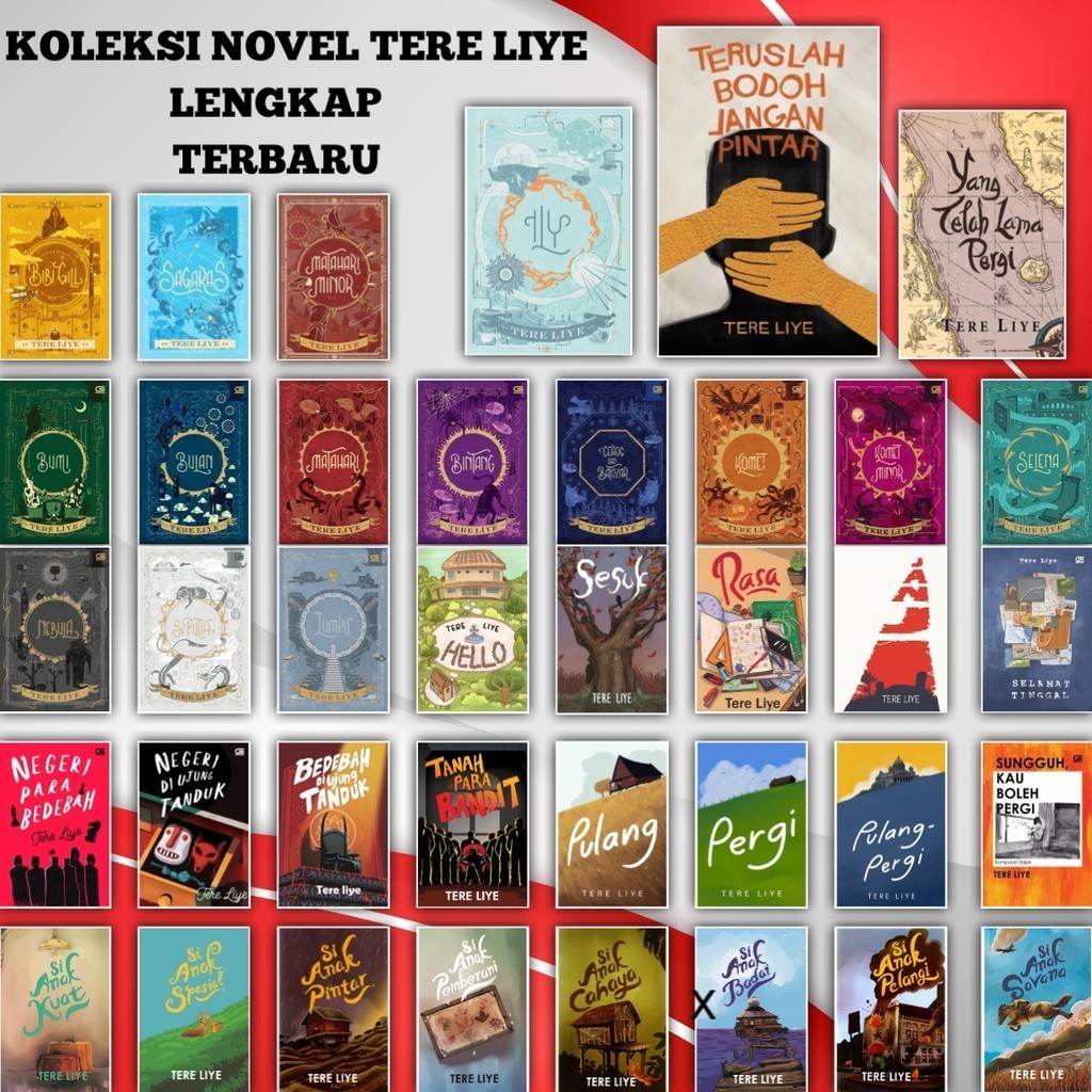 Bebas Pilih Buku Novel Tere Liye Bumi ILY Aldebaran Tanah Para Bandit Bandit Berkelas Hello Bulan Ma