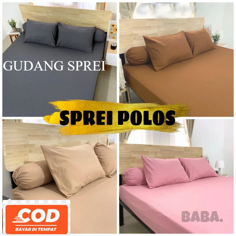 SPREI POLOS TERSEDIA UKURAN  180X200 160X200 120X200 90X200 | sprei homemade | sprei estetik | sprei