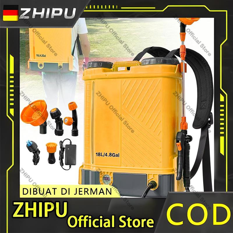ALAT SEMPROT HAMA 18 LITER ELEKTRIK ZHIPU Pompa Sprayer Semprotan Tanaman Elektrik Tangki 18 Liter M