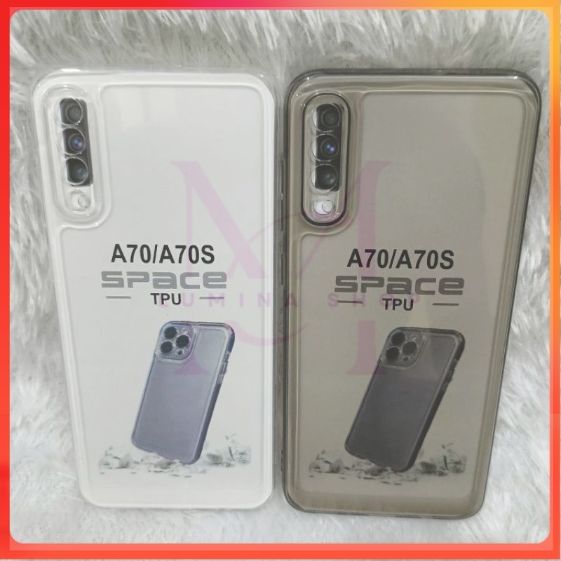 PROMO+COD Softcase Casing Clear Space Samsung A70/A70S Slikon transparan dan pelindung belakang hp+c