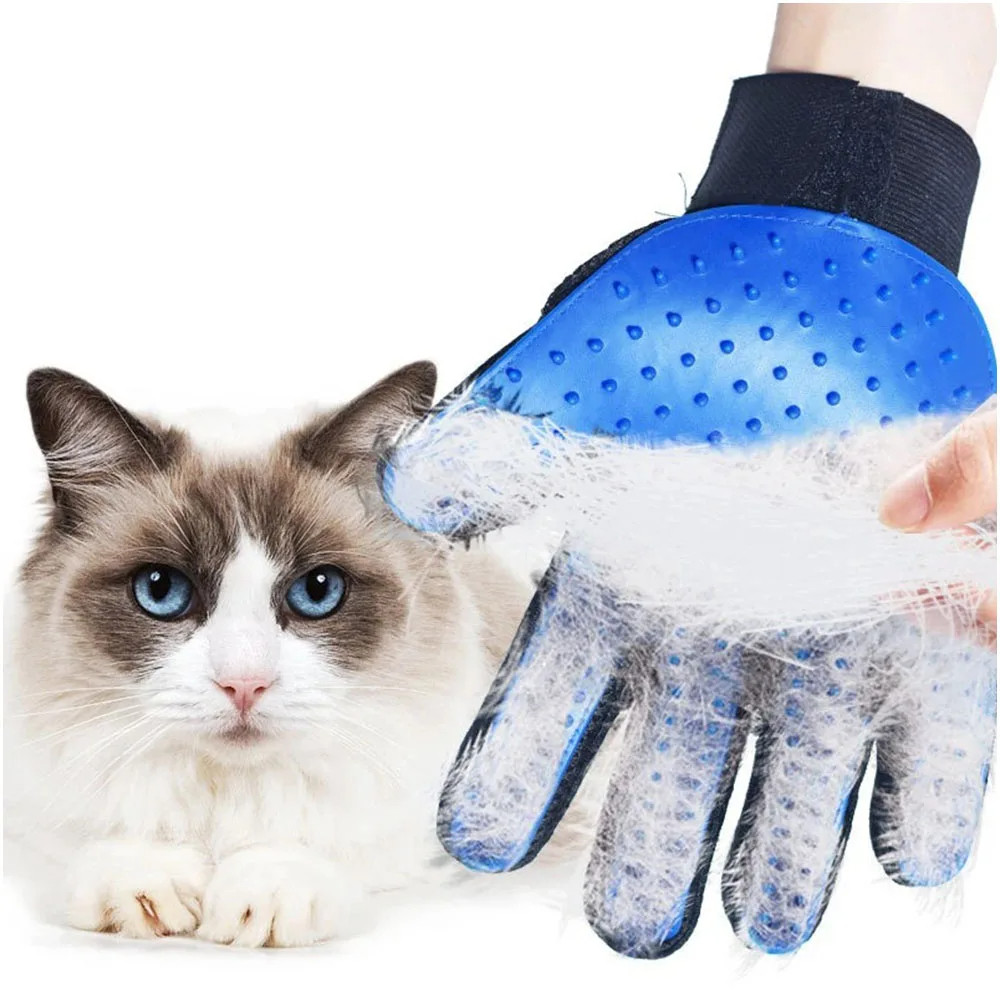 Popular Pet Grooming Glove Cats/Dogs Brush Pet Grooming Brush Bath Cleaning Glove Pet Hair Removal D