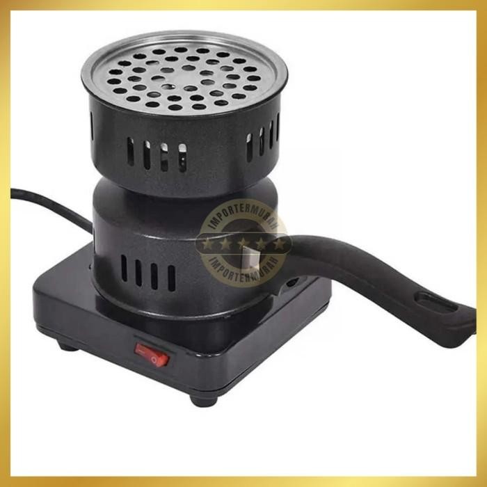 Kompor Listrik Mini Electric Hookah BBQ Charcoal Stove Camping 500W