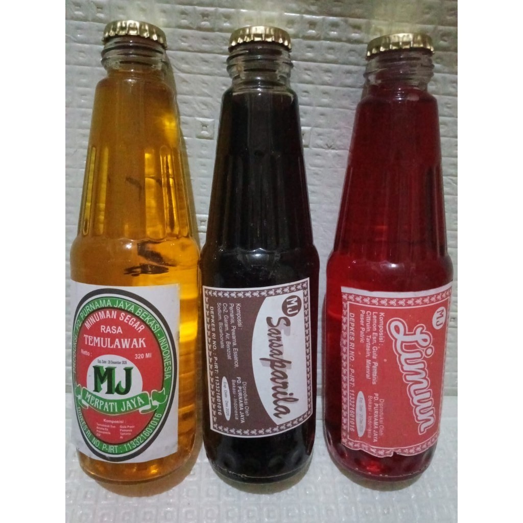 HM - Minuman segar temulawak limun dan sarsaparila 320 ML