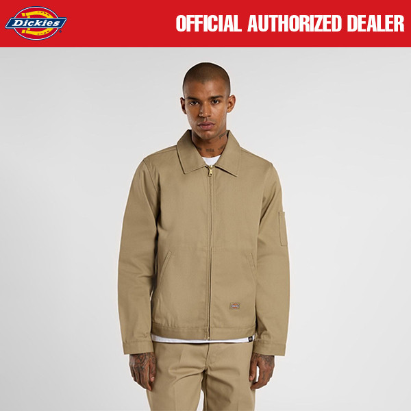 JAKET PRIA KLASIK KATUN CASUAL WORK EISENHOUWER KAHKI ORIGINAL DICKIES | EISENHWR KHAKI