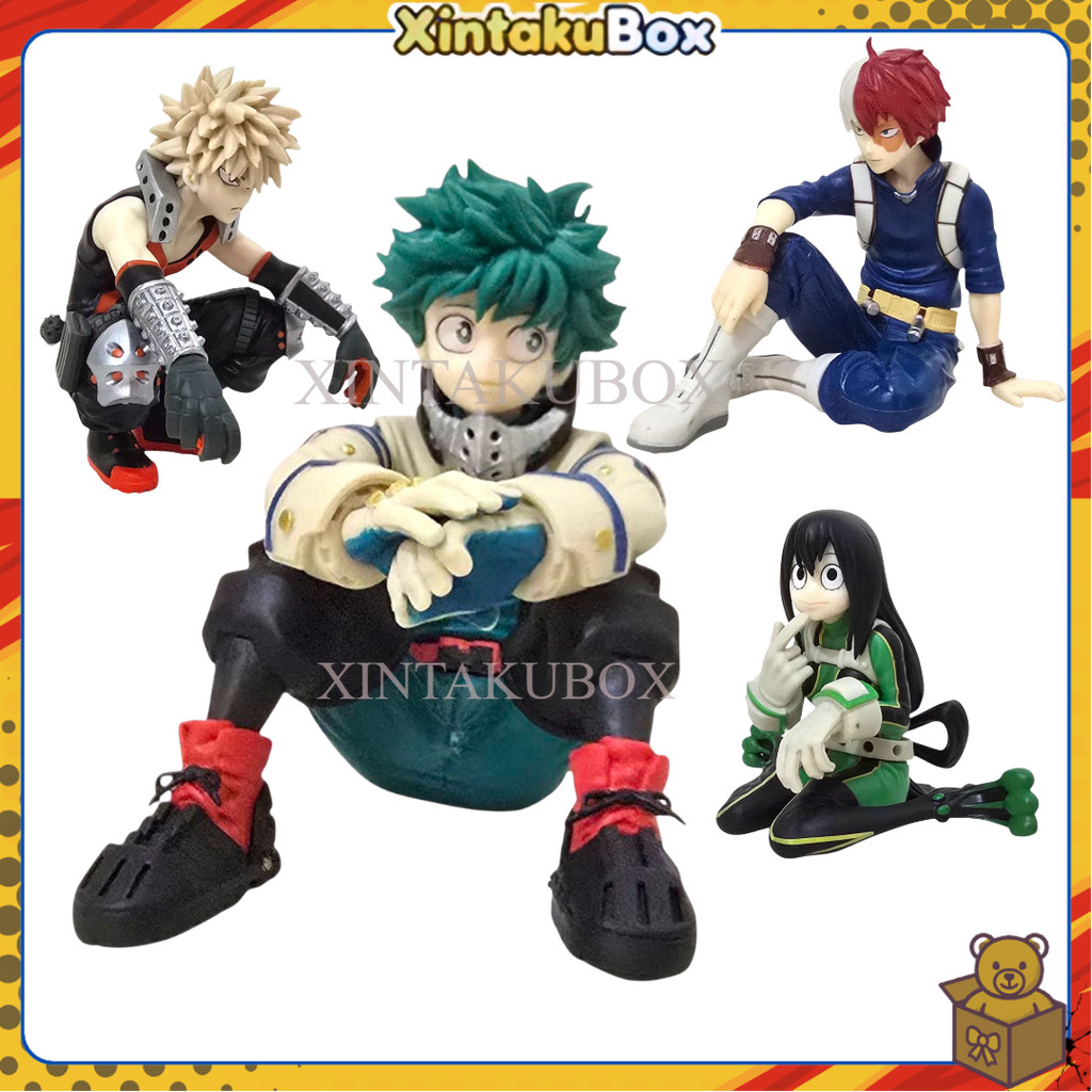 Figure My Hero Academia Break Time Deku Bakugo Todoroki Tsuyu Collection Anime