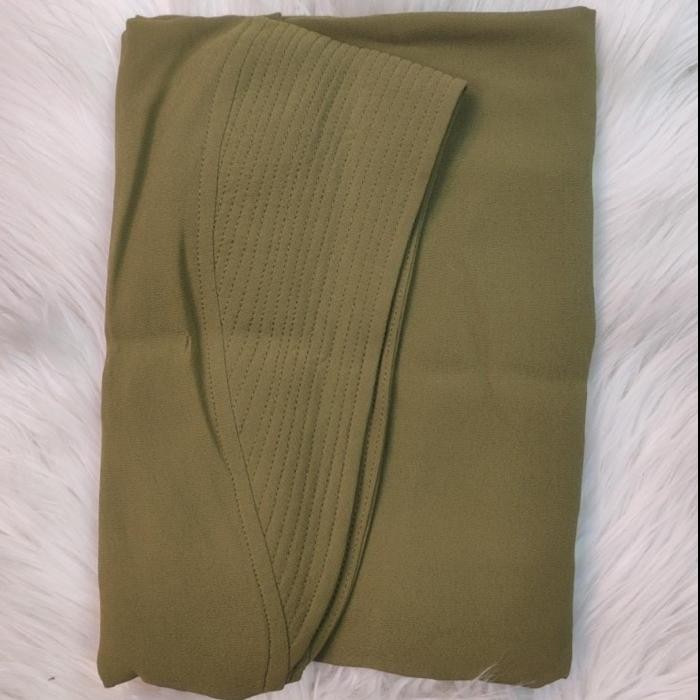 New Arrival- KHIMAR CERUTY ALYA 2 LAYER SOFT PET ORI JOLIMO COLLECTION - army