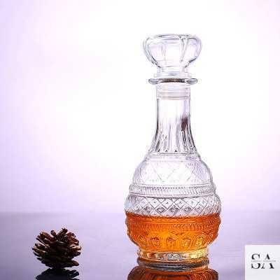 Whisky Decanter Glass Bottle Liquor Scotch Luxury Pagoda