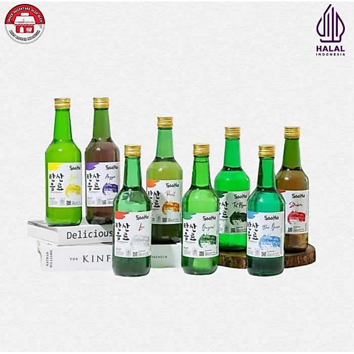 Soju Halal Non Alkohol Sooha Minuman Korea Sparkling Water Barkarbonasi