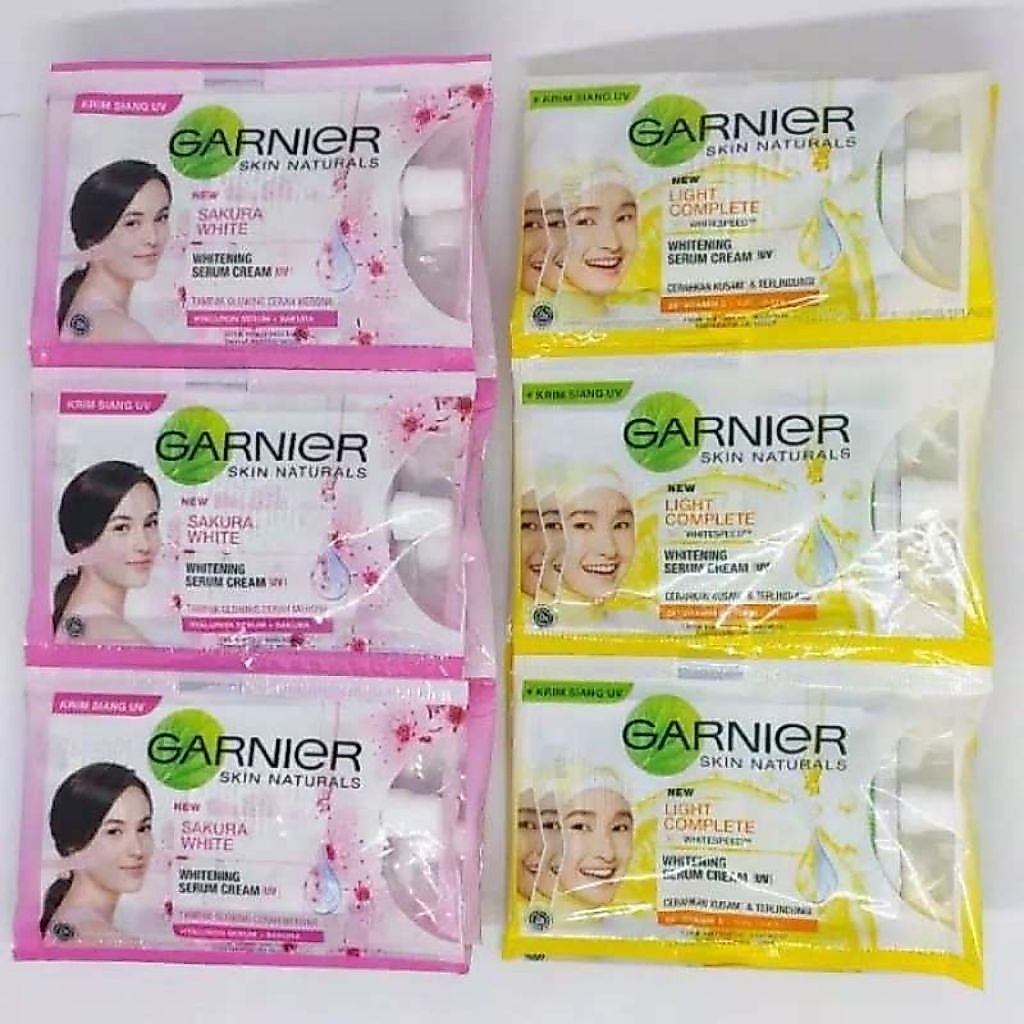 (1 RENTENG) GARNIER CREAM SACHET KUNING|| SAKURA 7GR