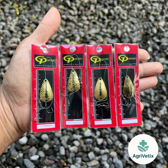 Lure Spoon GP Ultralight Kuningan Brass untuk Pancing Umpan - 2.5cm, Pasir