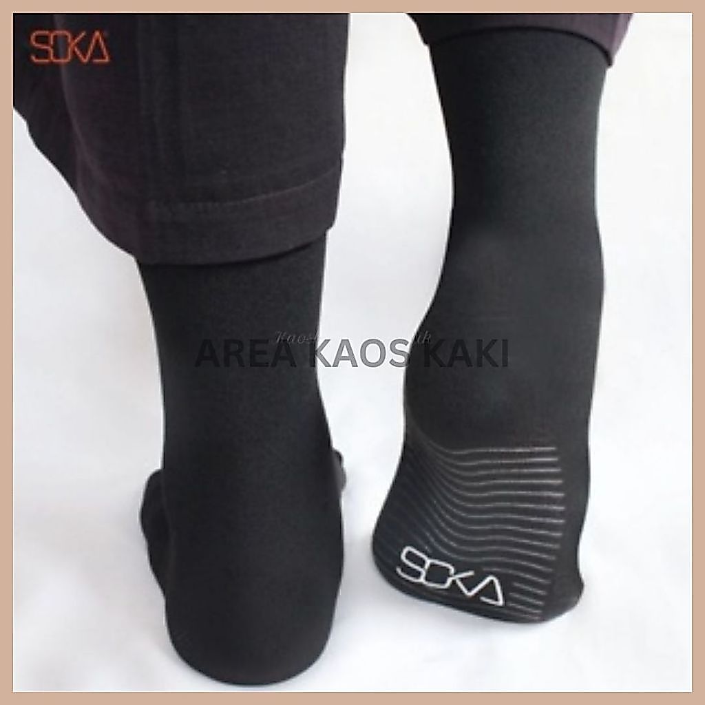 SOKA Kaos Kaki Jempol Anti Slip Soka Premium S/M/L Beige Black Murah Unisex
