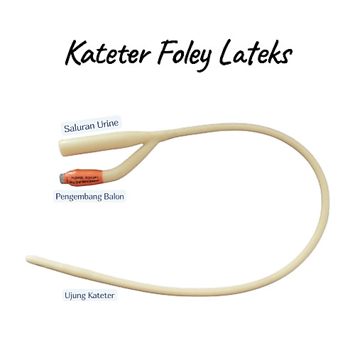 Kateter Foley Lateks (Latex Foley Catheter) – Kateter Urine Medis Steril Sekali Pakai untuk Drainase