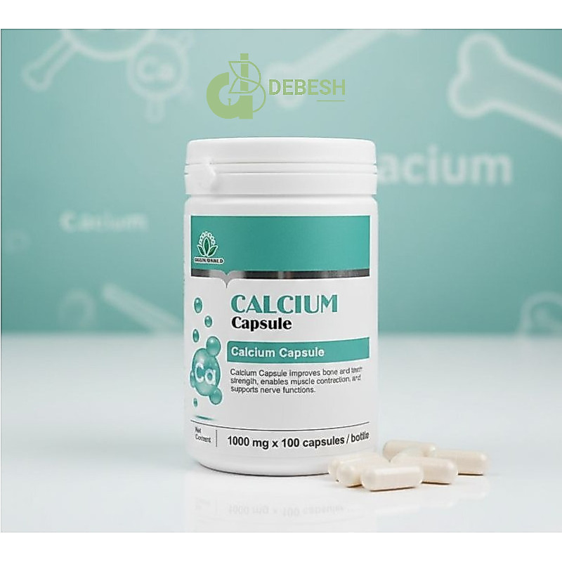 CALCIUM CAPSULE GREEN WORLD - Obat Herbal Osteoporosis, Sakit Sendi, Radang Tulang, Rematik, Pengapu