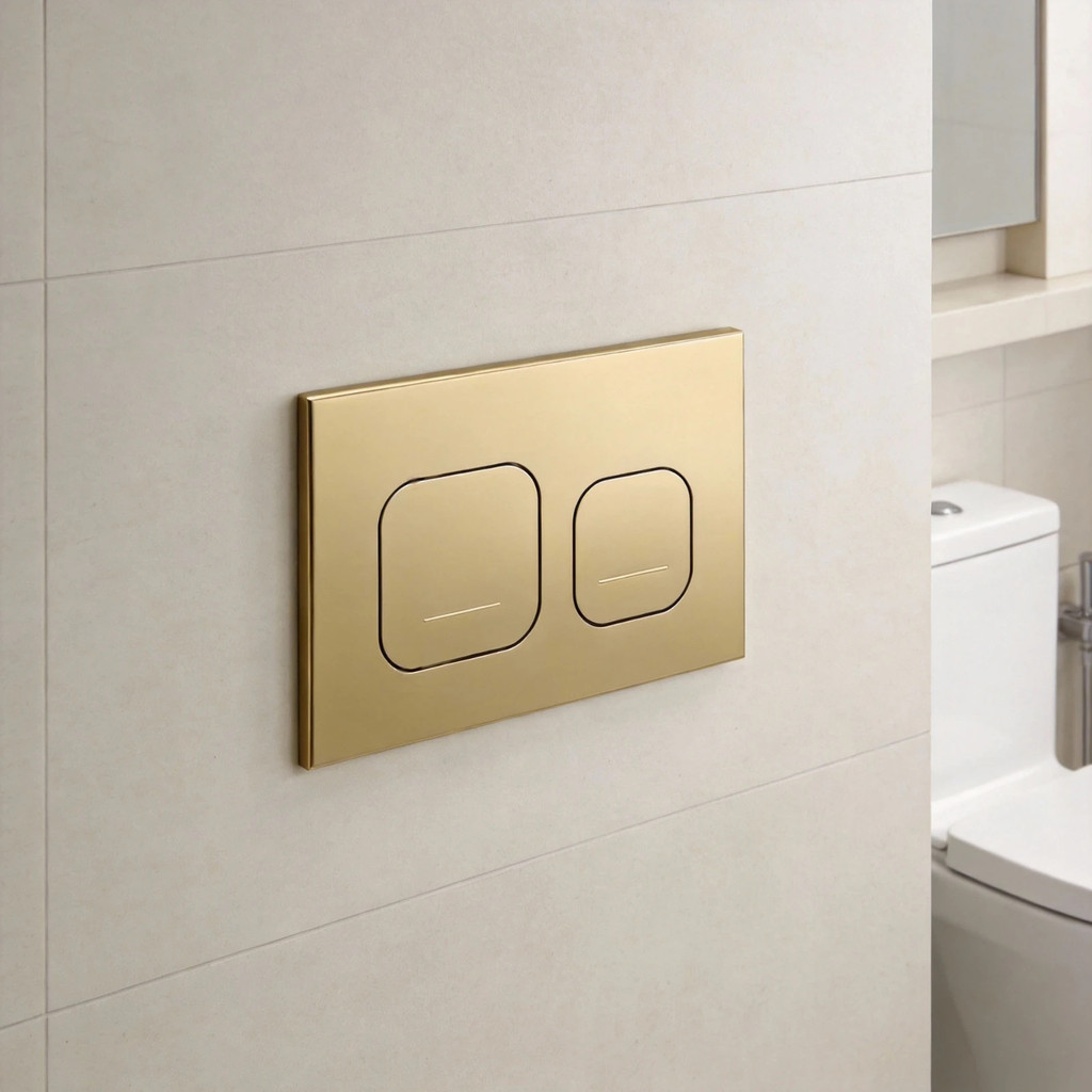 Tombol Tekan Dual Flush Kompatibel dengan Seri Geberit Sigma dan Delta 21, Tombol Warna Solid untuk 