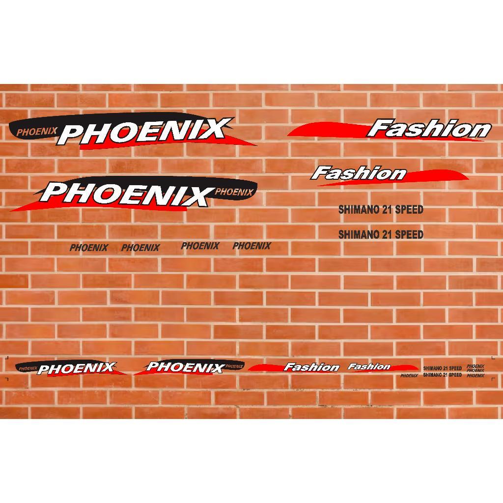 sticker sepeda phoenix fasihon variasi
