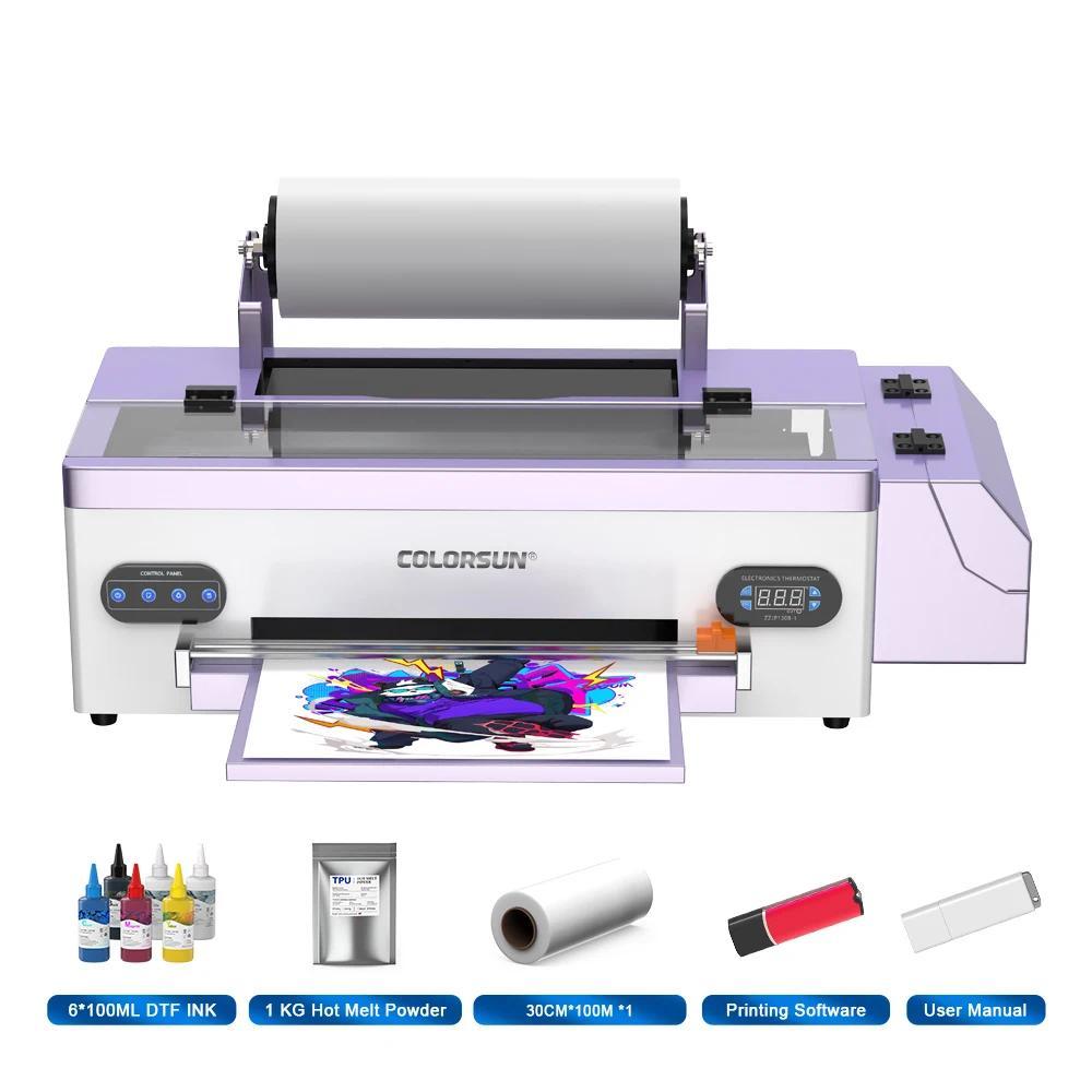 Colorsun A3 DTF Printer Impresora A3 DTF TShirts Printing Machine rect to Film A3 DTF Printer For TS