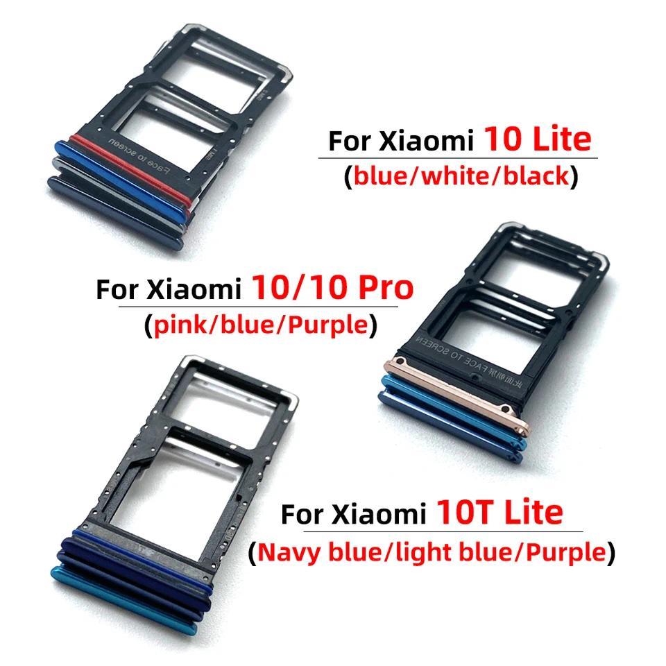 NEW Tested SIM Card Slot Card Tray Holder Adapter Accessories For Xiaomi Mi 10 10T Pro Lite Mi Note 