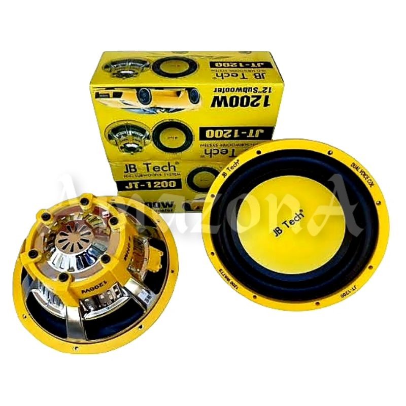 Subwoofer JB Tech JT-1200 12 Inch JT1200 Watt Max Power Double Voice Coil