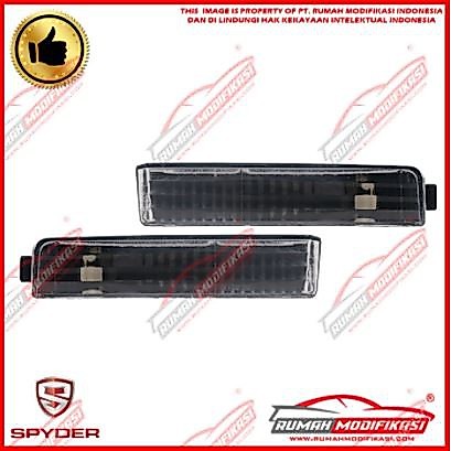 Front Bumper Lamp - Honda Accord Maestro 1990-1991 - Crystal - Black