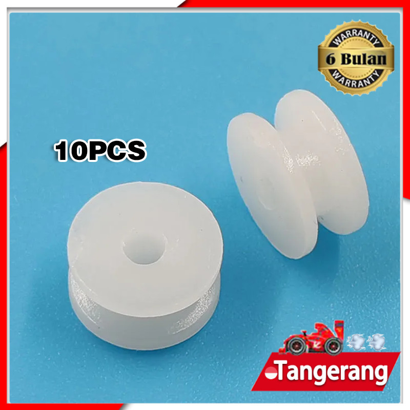 10pcs Pulley Plastik Kecil / Pulley Wheel Micro Mini Gear Motor 2x9.3mm