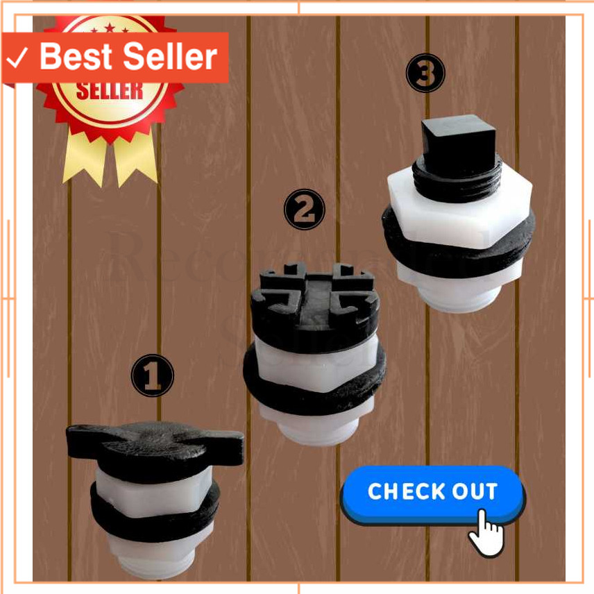 Barang Antik Awet Bagus Termurah / Mur Toren + Tutup Drat Dalam1/2" Drat Luar 3/4" Untuk Saluran Pem